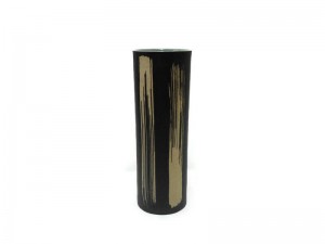 TUMBLER BLUE CELADON VASE with Coffee Grounds Design