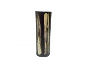 TUMBLER BLUE CELADON VASE with Coffee Grounds Design