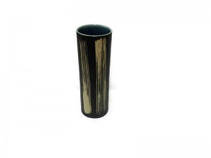 TUMBLER BLUE CELADON VASE with Coffee Grounds Design