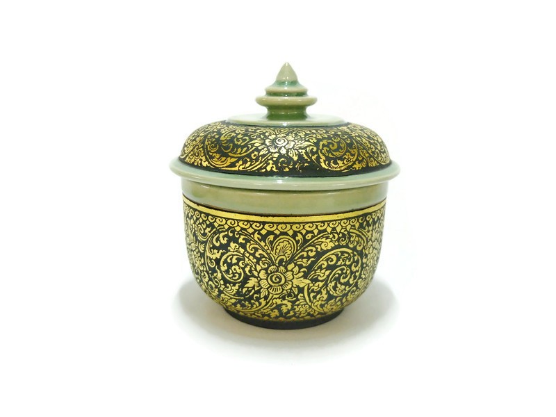 Celadon Lacquer Pot