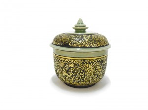 Celadon Lacquer Pot