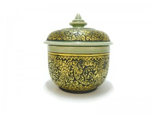 Celadon Lacquer Pot