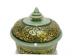 Celadon Lacquer Pot
