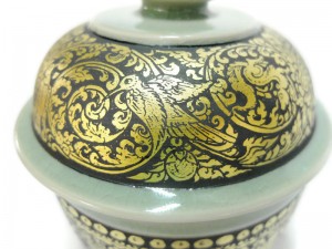 Celadon Lacquer Pot