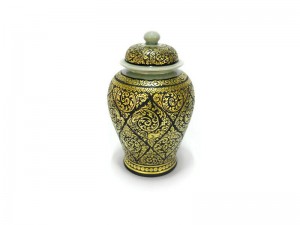 Celadon Lacquer Pot