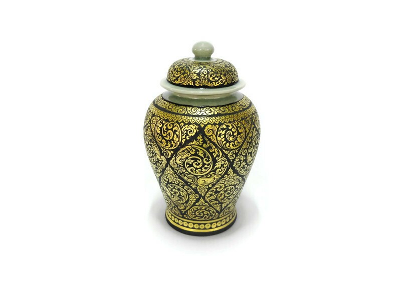 Celadon Lacquer Pot