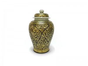 Celadon Lacquer Pot