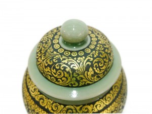 Celadon Lacquer Pot