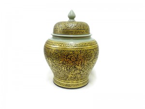 Celadon Lacquer Pot