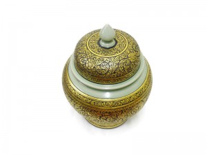Celadon Lacquer Pot