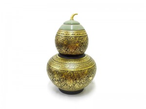 Celadon Lacquer Calabash Pot