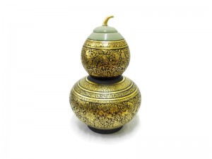 Celadon Lacquer Calabash Pot