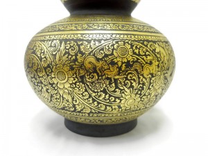 Celadon Lacquer Calabash Pot