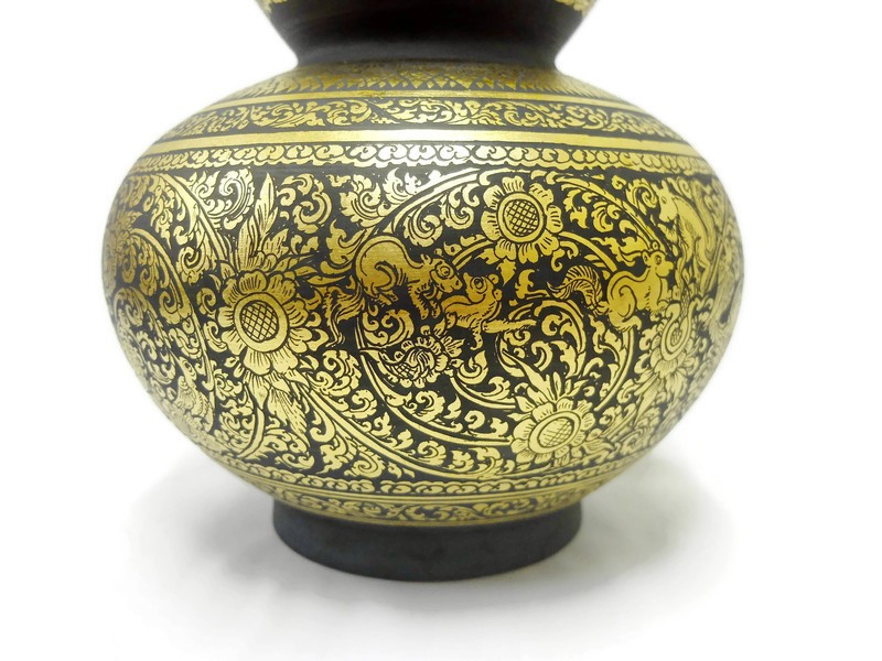 Celadon Lacquer Calabash Pot