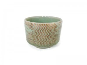 Celadon Tumbler Tea cup with Lace Design